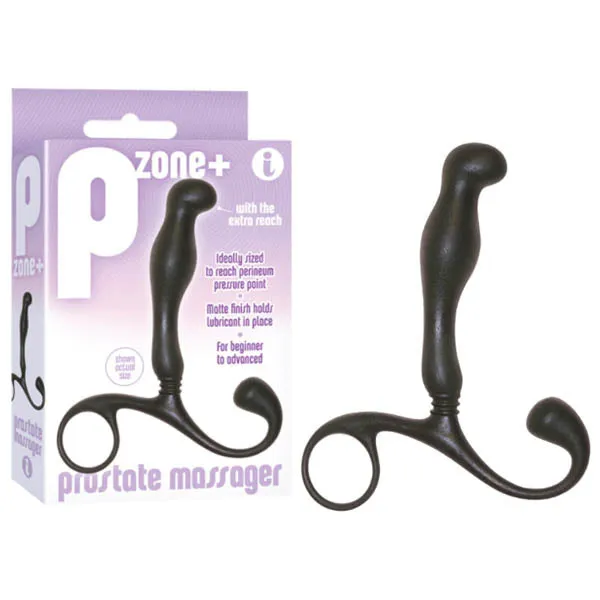 Anal Icon Brands PZone Prostate Massager Black 10 cm Prostate Massager