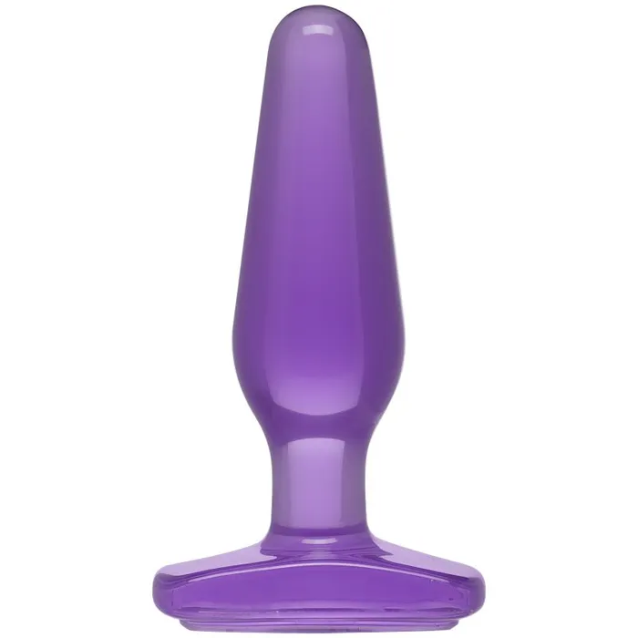 Doc Johnson Crystal Jellies Medium Butt Plug Purple Anal
