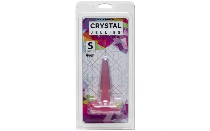 Doc Johnson Crystal Jellies Small Butt Plug Pink Anal