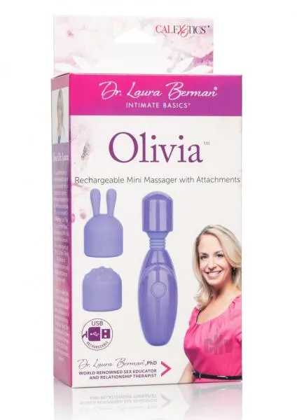 Dr Laura Berman Intimate Basics Dr Laura Berman Olivia Mini Massager With 2 Attachments Female Sex Toys Dr Laura Berman Intimate Basics Dr Laura Berman Olivia Mini Massager With 2 Attachments Female Sex Toys