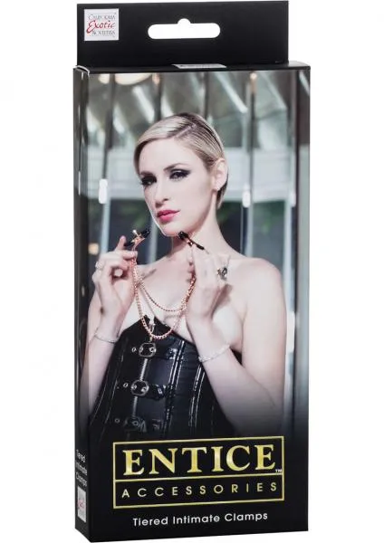 Entice Accessories Nipple Clitoral Toys Entice Tiered Intimate Nipple Clamps Entice Accessories Nipple Clitoral Toys Entice Tiered Intimate Nipple Clamps