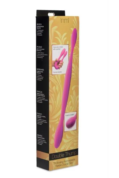 Female Sex Toys Inmi Double Thump 7 X Rechargeable Silicone Double Dildo Female Sex Toys Inmi Double Thump 7 X Rechargeable Silicone Double Dildo