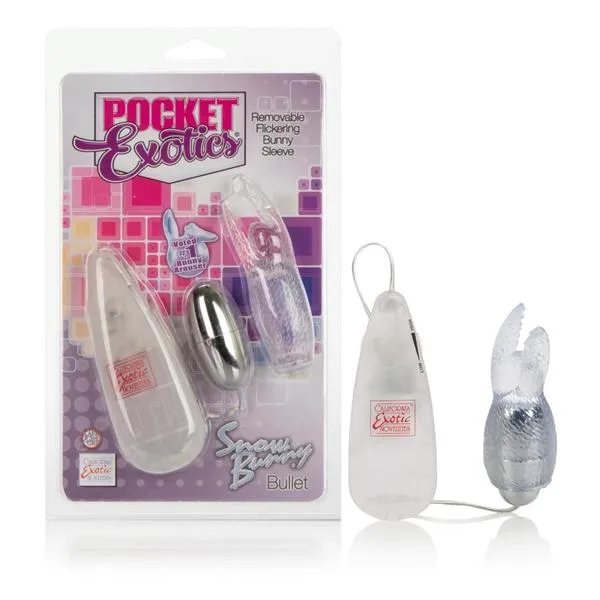 Female Sex Toys Pocket Exotics Pocket Exotics Snow Bunny Bullet Clear Vibrator Female Sex Toys Pocket Exotics Pocket Exotics Snow Bunny Bullet Clear Vibrator