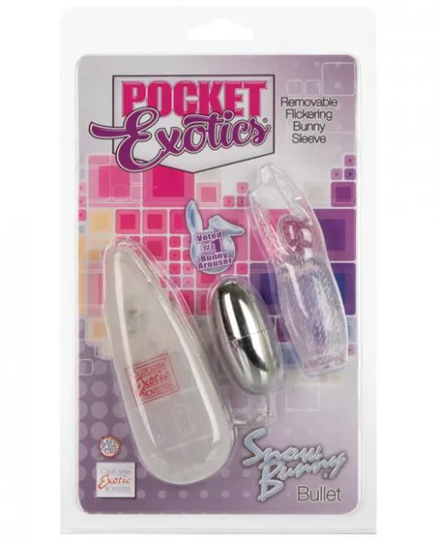Female Sex Toys Pocket Exotics Pocket Exotics Snow Bunny Bullet Clear Vibrator Female Sex Toys Pocket Exotics Pocket Exotics Snow Bunny Bullet Clear Vibrator