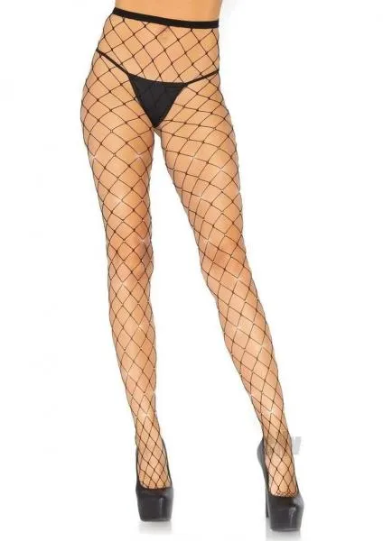 Indescent Rhinestone Net Tights Os Blk Seductucom Vibrators