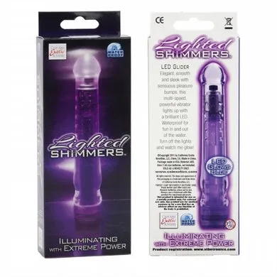 Lighted Shimmers Vibrators Led Glider Vibe Purple Lighted Shimmers Vibrators Led Glider Vibe Purple
