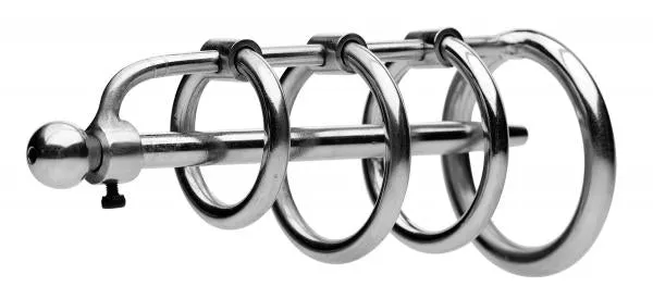 Male Sex Toys Master Series Gates Of Hell Stainless Steel Cum Through Sound Cage