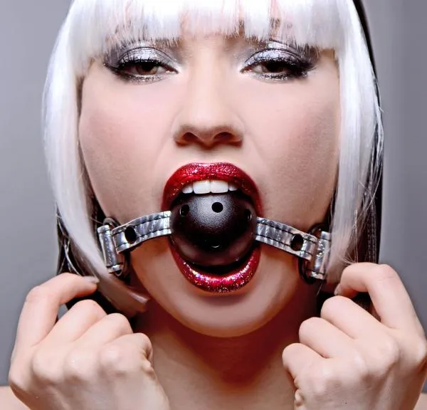 Male Sex Toys Master Series Platinum Bound Gagged Breathable Ball Gag