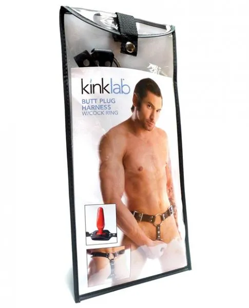 Male Sex Toys Stockroom Anal Plug Harness With Cock Ring Black Male Sex Toys Stockroom Anal Plug Harness With Cock Ring Black