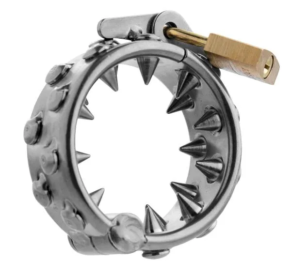 Master Series Male Sex Toys Impaler Locking Cbt Ring With Spikes