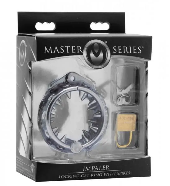Master Series Male Sex Toys Impaler Locking Cbt Ring With Spikes Master Series Male Sex Toys Impaler Locking Cbt Ring With Spikes