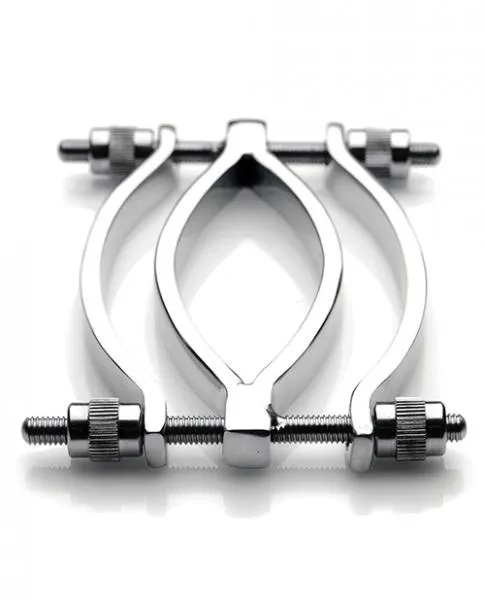 Master Series Male Sex Toys Stainless Steel Adjustable Pussy Clamp Master Series Male Sex Toys Stainless Steel Adjustable Pussy Clamp