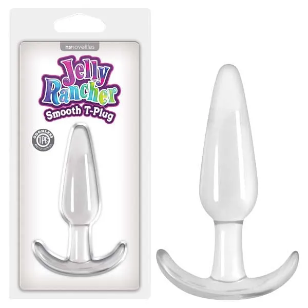NS Novelties Anal Jelly Rancher Smooth TPlug Clear 11 cm 43 Butt Plug