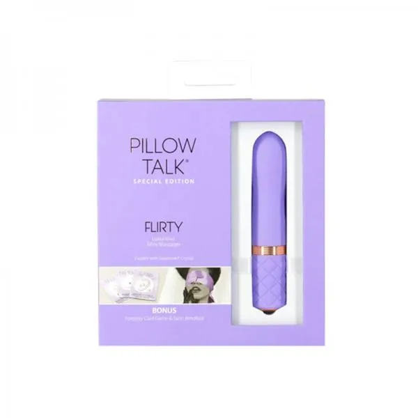 Seductucom Female Sex Toys Pillow Talk Special Edition Flirty Mini Massager With Swarovski Crystal Purple Seductucom Female Sex Toys Pillow Talk Special Edition Flirty Mini Massager With Swarovski Crystal Purple