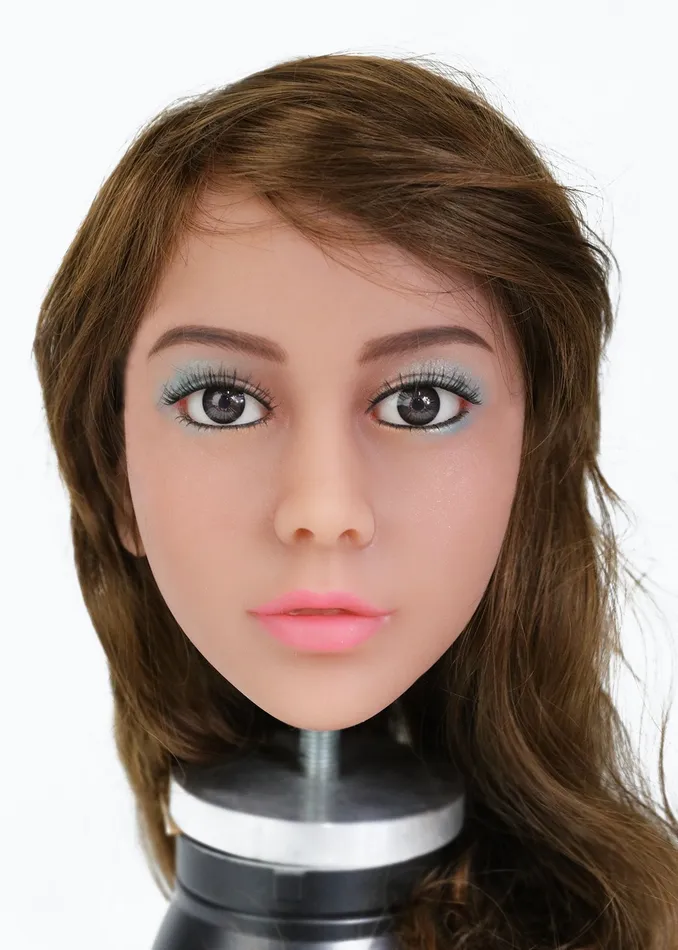 Sex Doll Head for 140cm 158cm Sex Doll Lifelike Real Oral Ass Anal Vagina Sex Male Toy Sex Doles for Man 56 Tan Skin Color Evaspring Male Sex Toys