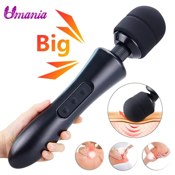 sextoypremium Female Sex Toys 20 MODES POWERFUL MAGIC VIBRATOR WAND SILICONE ADULT SEX TOYS FOR WOMAN MAGIC MASSAGER WAND CLITORIS STIMULATOR SEX SHOP