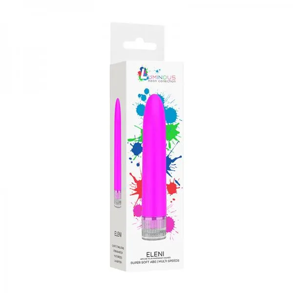 Shots America LLC Vibrators Luminous Eleni Super Soft Abs Multi Speed Vibrator Fuchsia