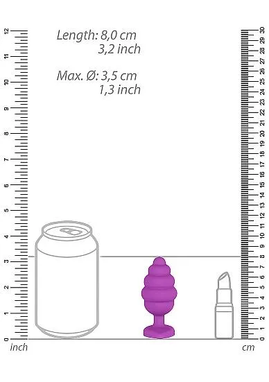 Shots Anal Large Ribbed Diamond Heart Plug Purple Shots Anal Large Ribbed Diamond Heart Plug Purple