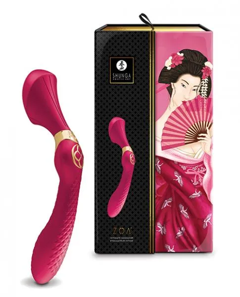Shunga Female Sex Toys Shunga Zoa Intimate Massager Raspberry