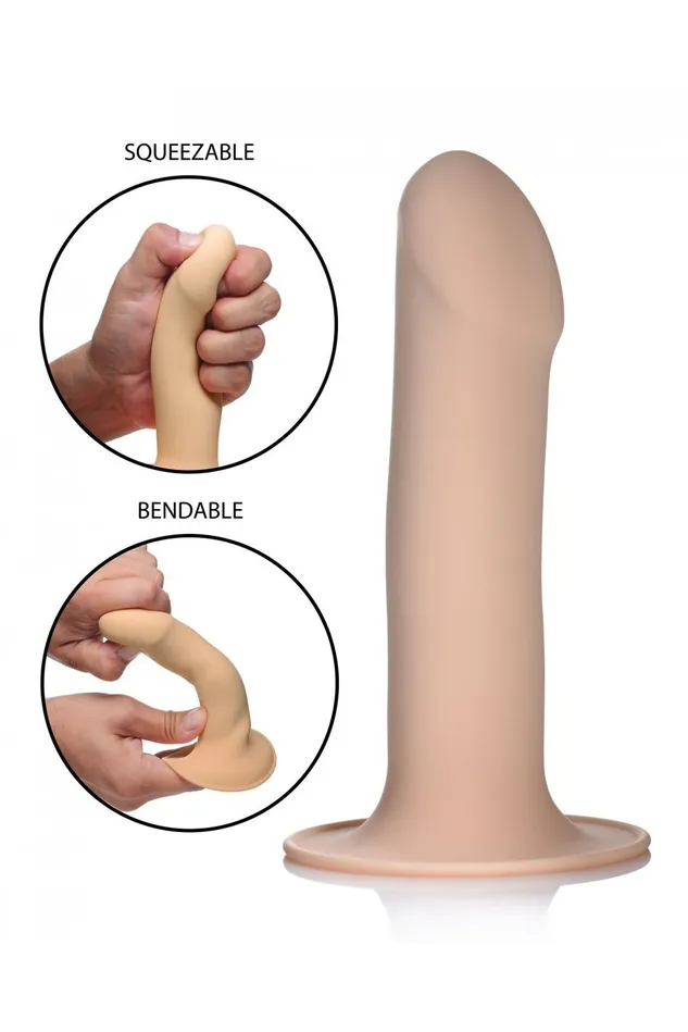 Squeezable Phallic Dildo Beige Sd Dildos