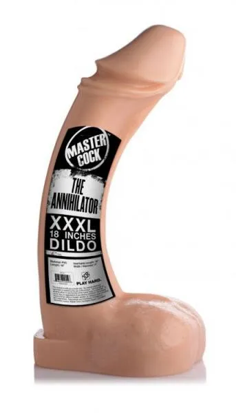 The Annihilator Xxxl 18 Inches Dildo Beige Master Cock Dildos The Annihilator Xxxl 18 Inches Dildo Beige Master Cock Dildos