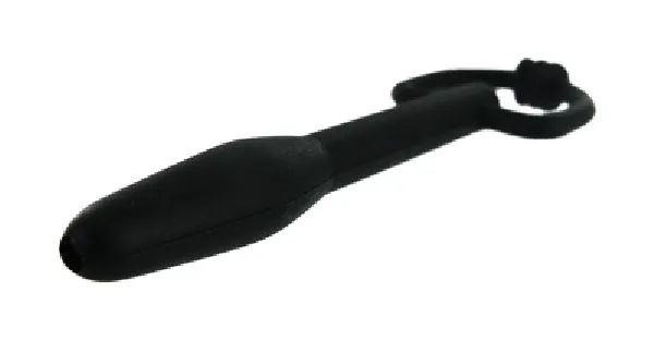 The Master Series The Hallows CumThru DRing Penis Plug Black XR Brands Anal