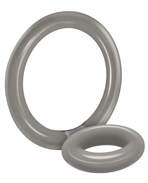 Zero Tolerance Male Sex Toys Bullseye Cock Ring Double Ring Smoke