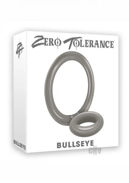 Zero Tolerance Male Sex Toys Bullseye Cock Ring Double Ring Smoke