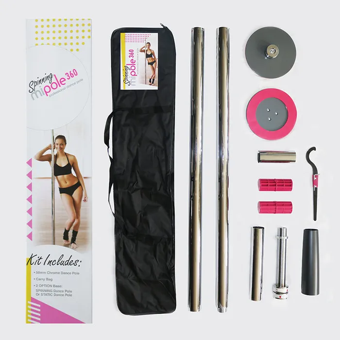 Vibrators VS International LLC MIPole Professional Spinning Dance Pole 9ftPads