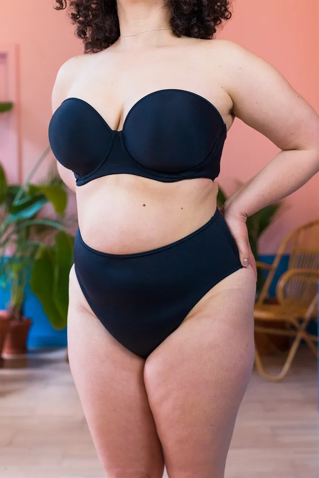 Anal Freya Deco Swim Bikini Bandeau Black 75I Le Pop Lingerie