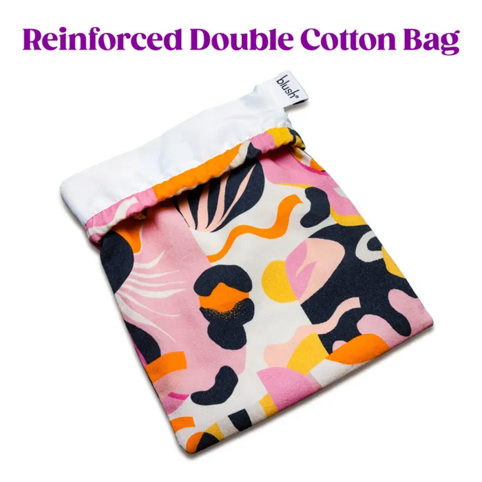 Blush Female Sex Toys The Collection Burst Cotton Storage Bag