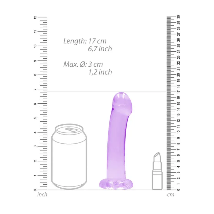 Dildos Real Rock Crystal Clear 7 Jelly Dildo Shots Toys