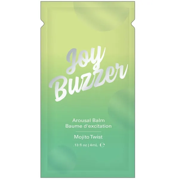 Female Sex Toys JOY BUZZER Clitoral Arousal Balm Mojito Twist Foil 013 floz l 4 mL Jelique