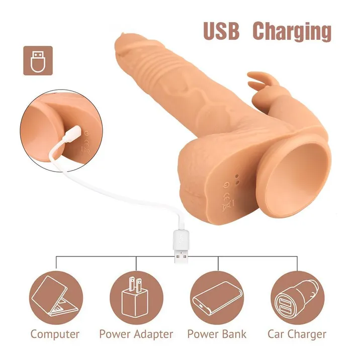 Female Sex Toys Remote Control 98 Inch Realistic Vibrating Rabbit Dildo With Tip mysite