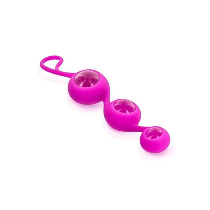 Honey sex balls silicone and Cristal 3 glass balls Glam Dildos