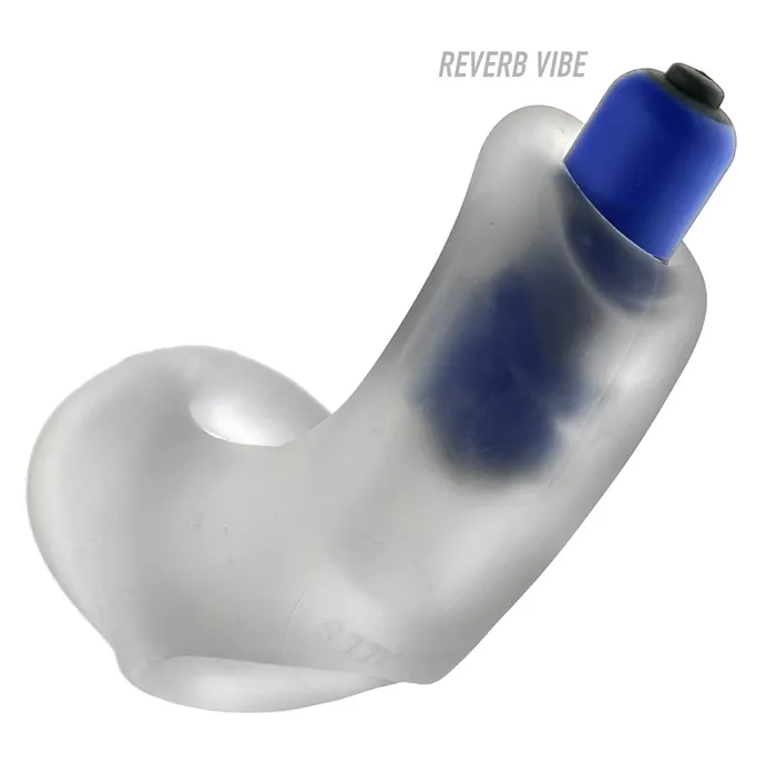 Hunkyjunk Vibrators BUZZFUCK sling with taint vibe CLEAR ICE
