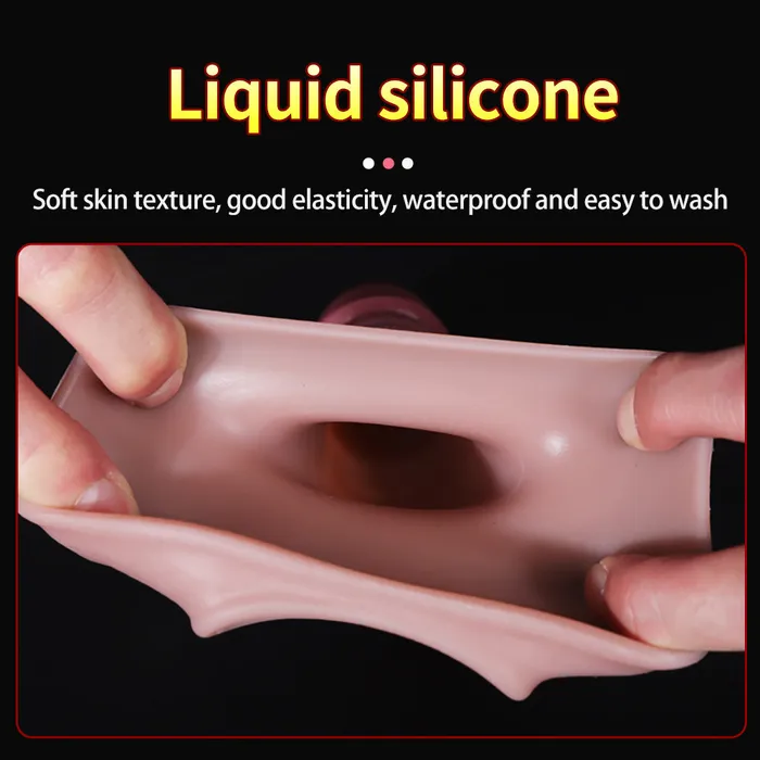  Male Sex Toys Cock and Ball Sleeve Hollow Realistic 8 Inch