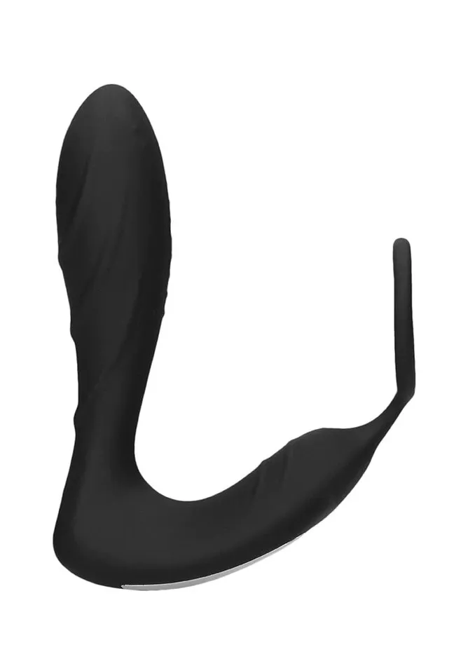 Ouch EStimulation Vibration Butt Plug with Cock Ring Shots Toys Male Sex Toys