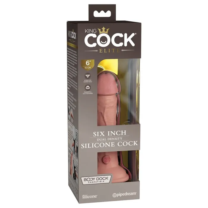 Pipedream Products Dildos Pipedream Products King Cock Elite 6 Silicone Cock Light