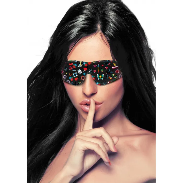 Shots Toys Couples Leather Eye Mask Old School Style Ouch