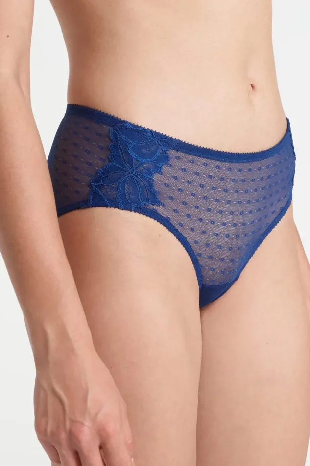 Yasmine Eslami Morgane Shorty Royal Blue SM Le Pop Lingerie Vibrators
