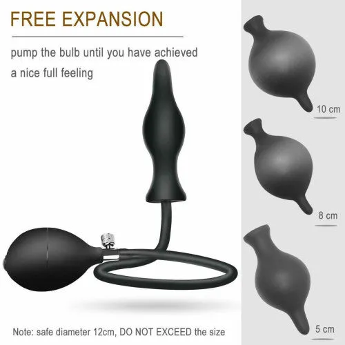 Anal CyprusLoveShop Anal Expander Manual Inflatable Butt Plug 11 cm