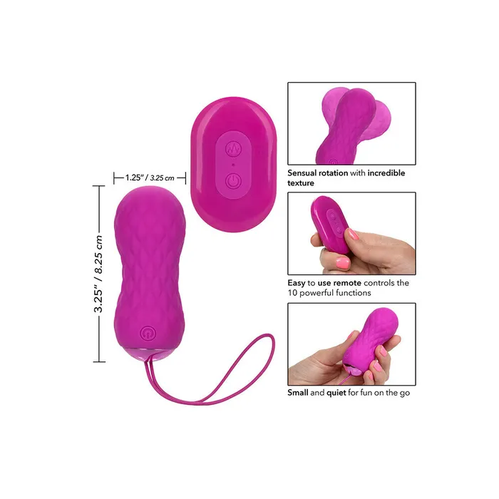 Female Sex Toys California Exotic Slay SPINME Remote Control Textured Bullet