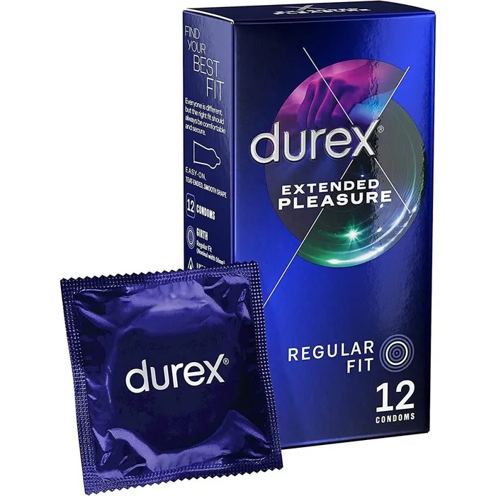 Female Sex Toys Durex Extended Pleasure Regular Fit Condoms 12 Pack Durex Condoms