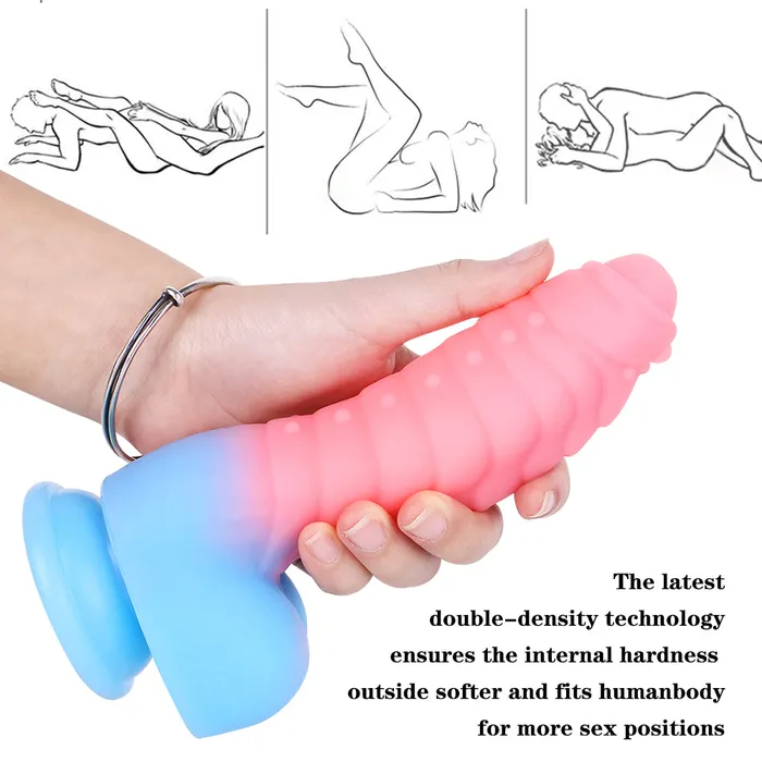 Female Sex Toys MD MD 708 Caterpillar Luminous Fantasy Realistic Dildo