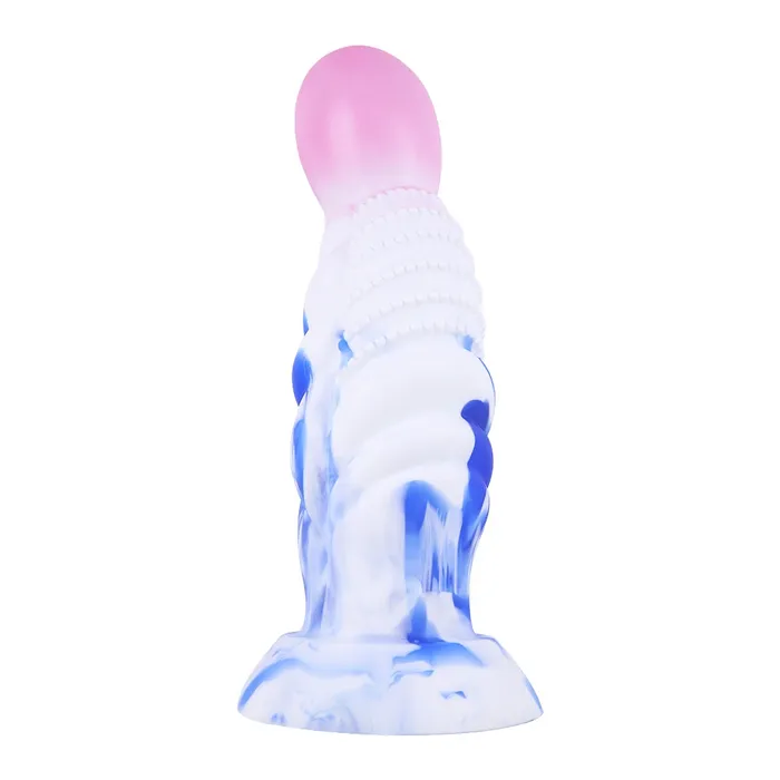 MD Anal MD 866 Grenade Fantasy Realistic Dildo Anal Plug BlueWhite