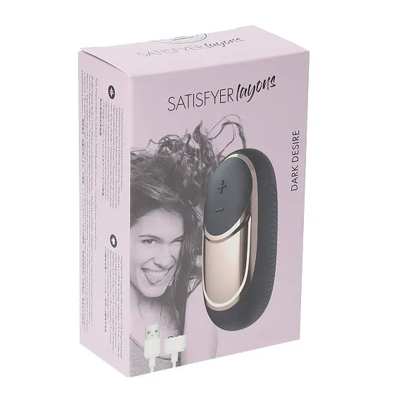 Satisfyer Layons Dark Desire Bullet Vibrator Clitoral Stimulator USB Rechargeable Satisfyer Female Sex Toys